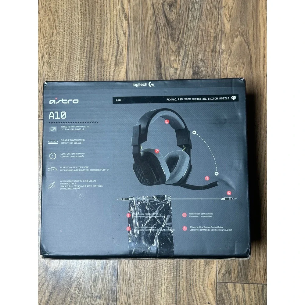 Logitech G Astro A10 Gen 2 Wired Gaming Headset Black Lime PC PS5 Xbox Switch